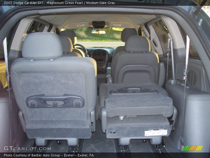 Magnesium Green Pearl / Medium Slate Gray 2007 Dodge Caravan SXT