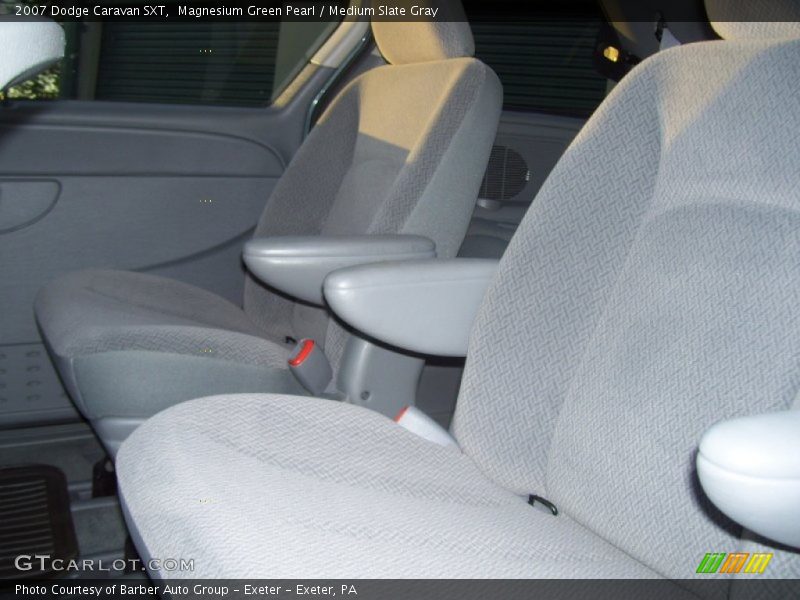 Magnesium Green Pearl / Medium Slate Gray 2007 Dodge Caravan SXT