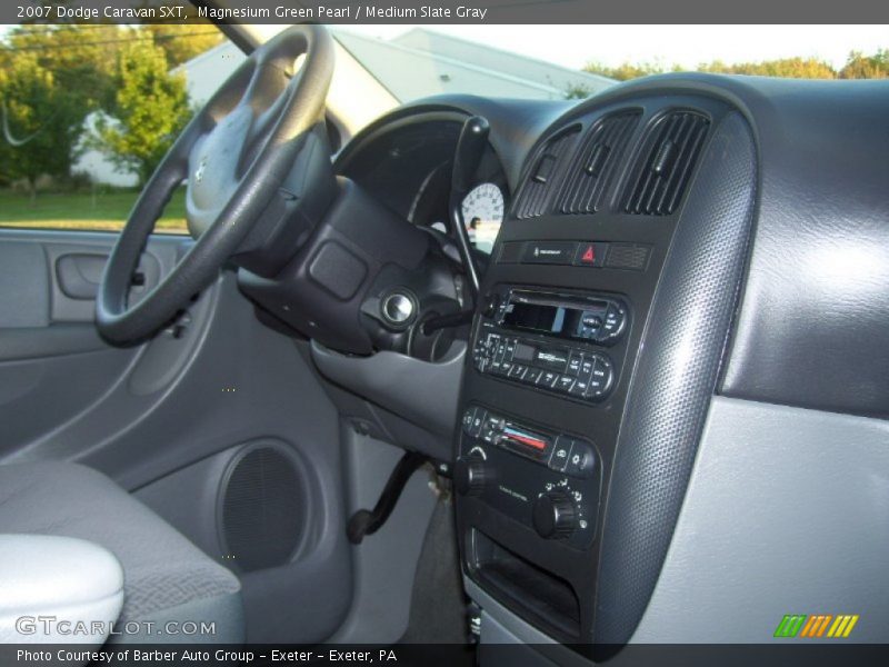 Magnesium Green Pearl / Medium Slate Gray 2007 Dodge Caravan SXT