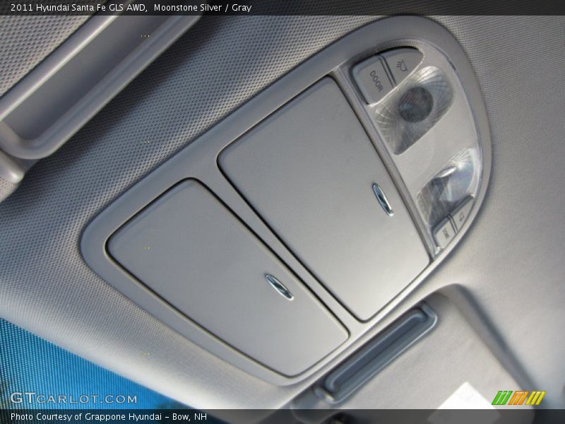 Moonstone Silver / Gray 2011 Hyundai Santa Fe GLS AWD