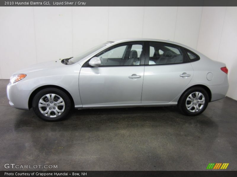 Liquid Silver / Gray 2010 Hyundai Elantra GLS