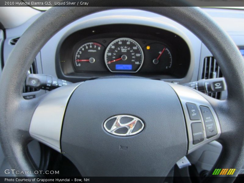Liquid Silver / Gray 2010 Hyundai Elantra GLS