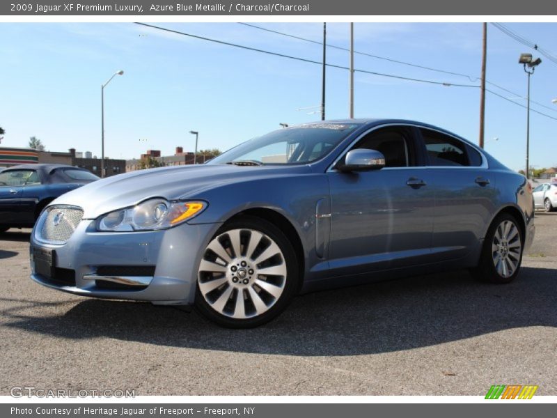 Azure Blue Metallic / Charcoal/Charcoal 2009 Jaguar XF Premium Luxury