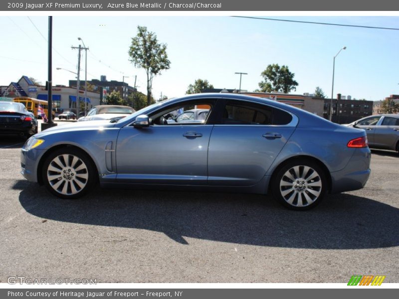 Azure Blue Metallic / Charcoal/Charcoal 2009 Jaguar XF Premium Luxury
