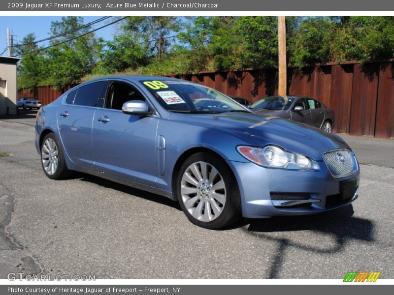 Azure Blue Metallic / Charcoal/Charcoal 2009 Jaguar XF Premium Luxury