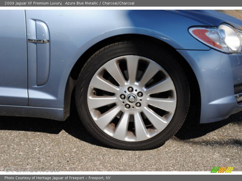Azure Blue Metallic / Charcoal/Charcoal 2009 Jaguar XF Premium Luxury