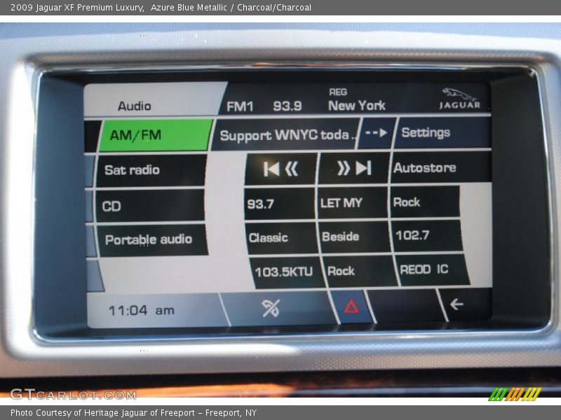 Azure Blue Metallic / Charcoal/Charcoal 2009 Jaguar XF Premium Luxury