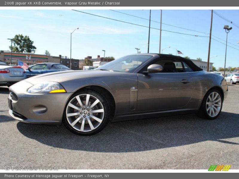 Vapour Gray Metallic / Charcoal 2008 Jaguar XK XK8 Convertible
