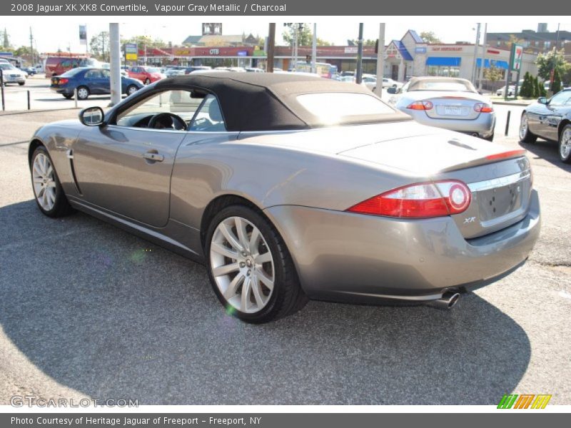 Vapour Gray Metallic / Charcoal 2008 Jaguar XK XK8 Convertible