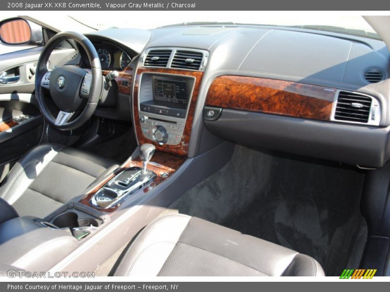 Vapour Gray Metallic / Charcoal 2008 Jaguar XK XK8 Convertible