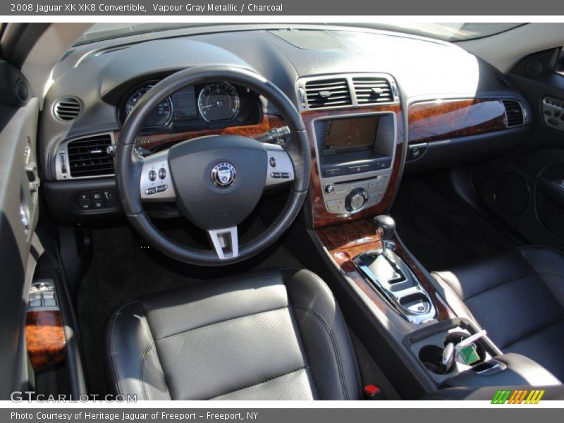 Vapour Gray Metallic / Charcoal 2008 Jaguar XK XK8 Convertible