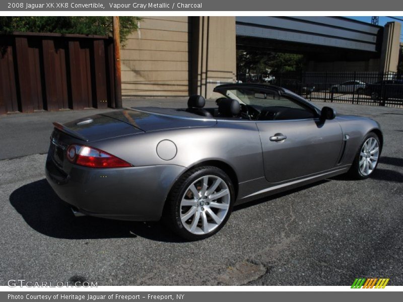 Vapour Gray Metallic / Charcoal 2008 Jaguar XK XK8 Convertible