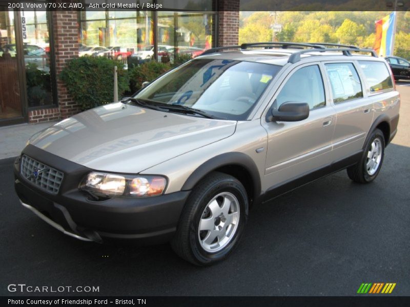 Ash Gold Metallic / Beige 2001 Volvo V70 XC AWD