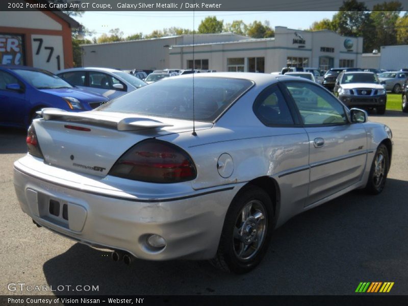 Galaxy Silver Metallic / Dark Pewter 2002 Pontiac Grand Am GT Coupe