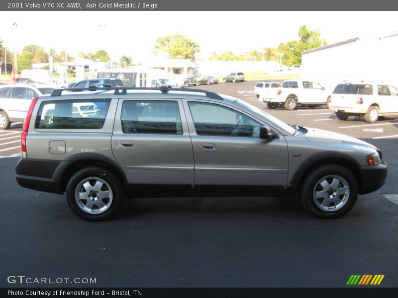 Ash Gold Metallic / Beige 2001 Volvo V70 XC AWD