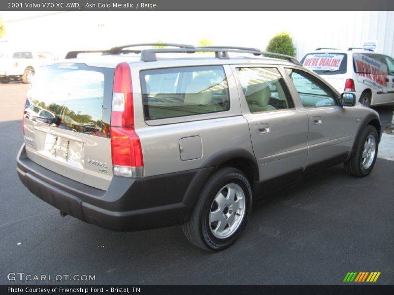 Ash Gold Metallic / Beige 2001 Volvo V70 XC AWD
