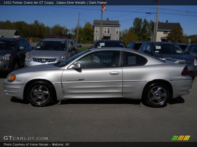 Galaxy Silver Metallic / Dark Pewter 2002 Pontiac Grand Am GT Coupe