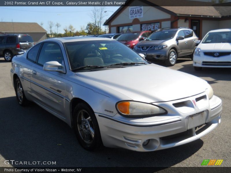 Galaxy Silver Metallic / Dark Pewter 2002 Pontiac Grand Am GT Coupe