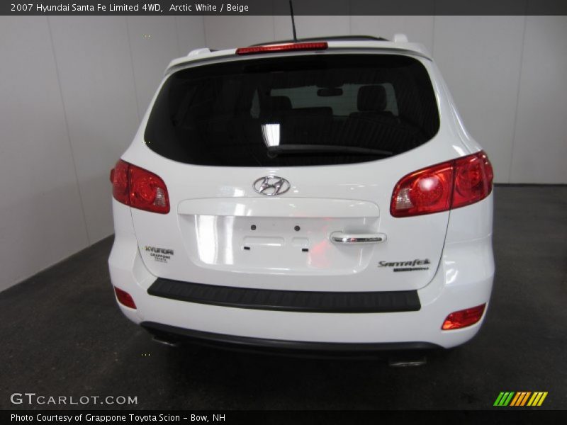 Arctic White / Beige 2007 Hyundai Santa Fe Limited 4WD
