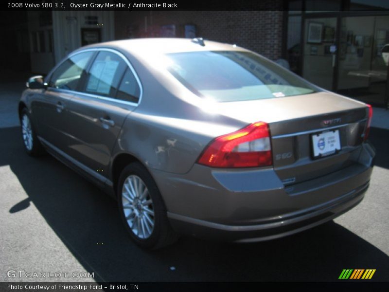 Oyster Gray Metallic / Anthracite Black 2008 Volvo S80 3.2