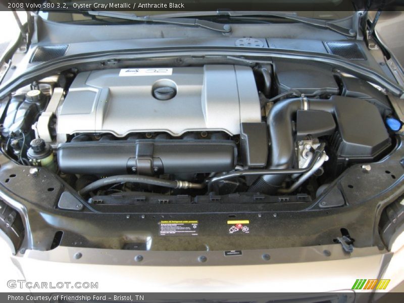 Oyster Gray Metallic / Anthracite Black 2008 Volvo S80 3.2