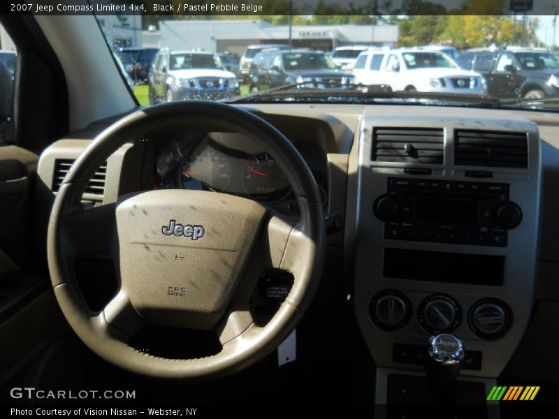 Black / Pastel Pebble Beige 2007 Jeep Compass Limited 4x4