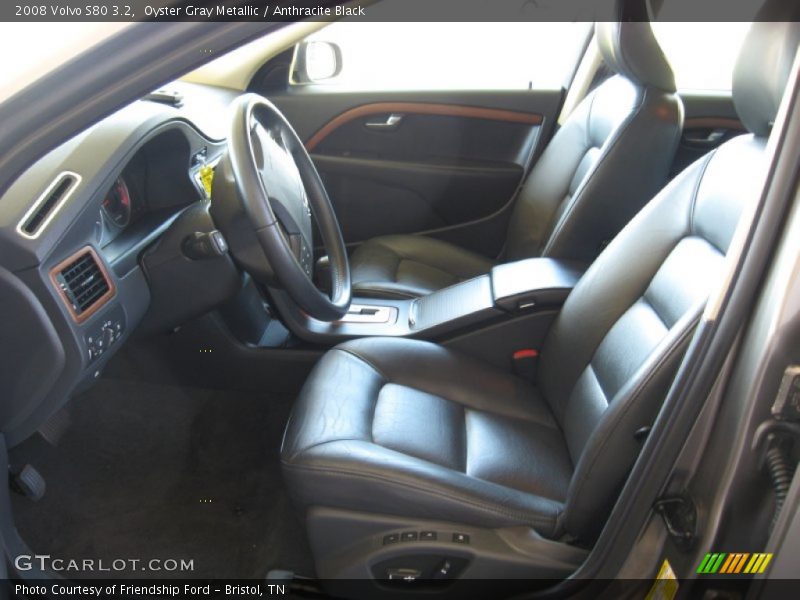 Oyster Gray Metallic / Anthracite Black 2008 Volvo S80 3.2
