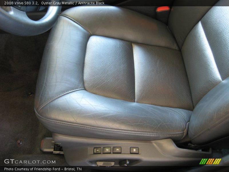 Oyster Gray Metallic / Anthracite Black 2008 Volvo S80 3.2