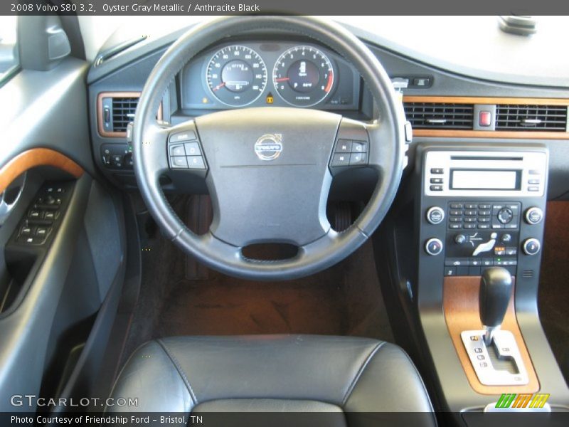 Oyster Gray Metallic / Anthracite Black 2008 Volvo S80 3.2