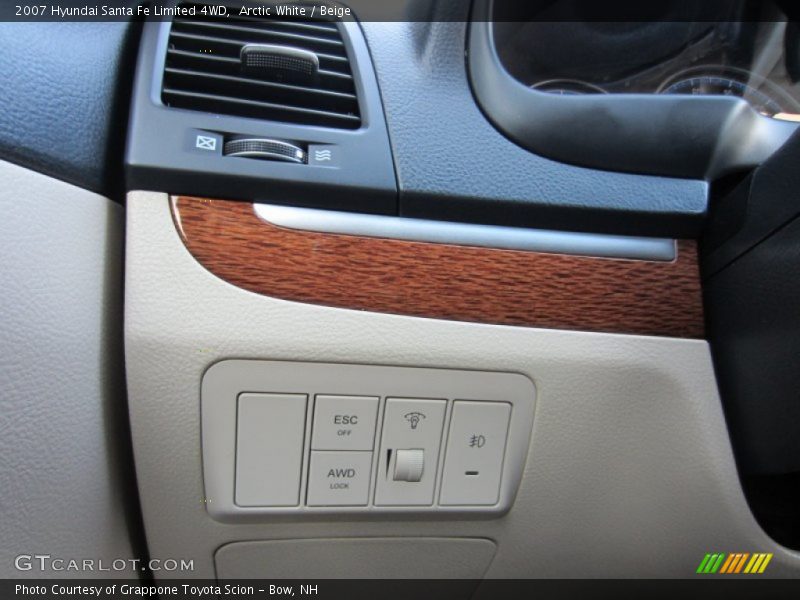 Arctic White / Beige 2007 Hyundai Santa Fe Limited 4WD