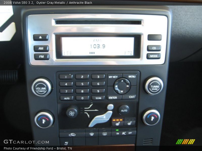 Oyster Gray Metallic / Anthracite Black 2008 Volvo S80 3.2