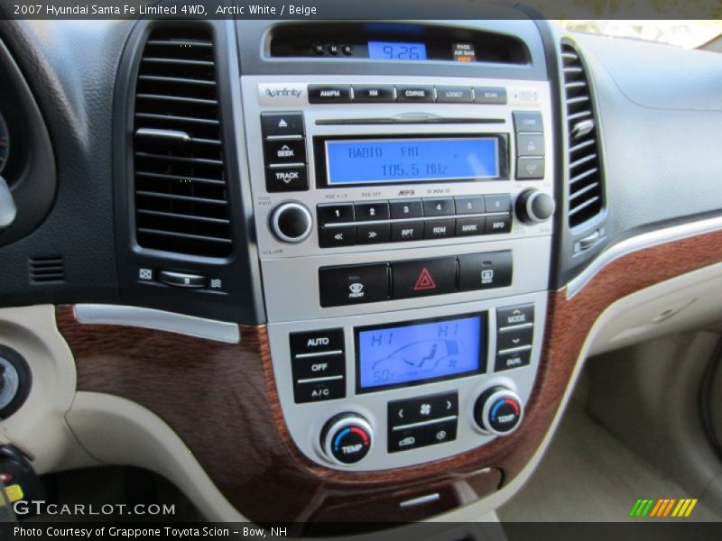 Arctic White / Beige 2007 Hyundai Santa Fe Limited 4WD