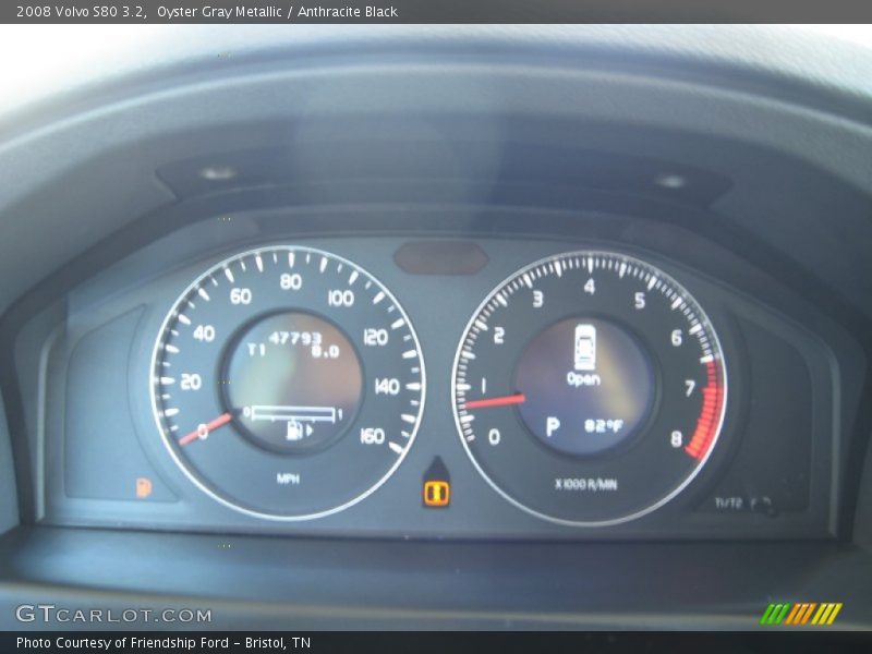 Oyster Gray Metallic / Anthracite Black 2008 Volvo S80 3.2