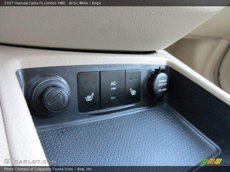 Arctic White / Beige 2007 Hyundai Santa Fe Limited 4WD