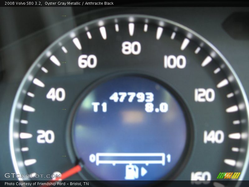 Oyster Gray Metallic / Anthracite Black 2008 Volvo S80 3.2