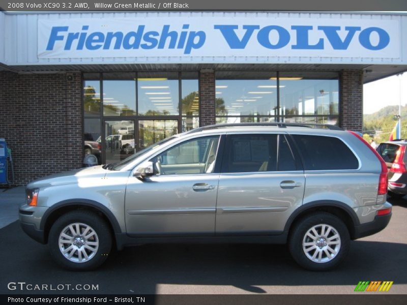 Willow Green Metallic / Off Black 2008 Volvo XC90 3.2 AWD