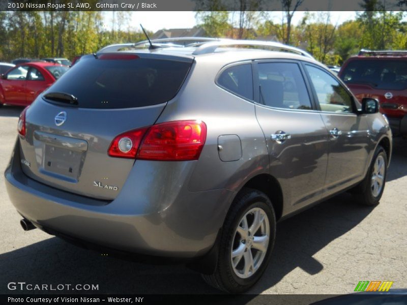 Gotham Gray / Black 2010 Nissan Rogue SL AWD