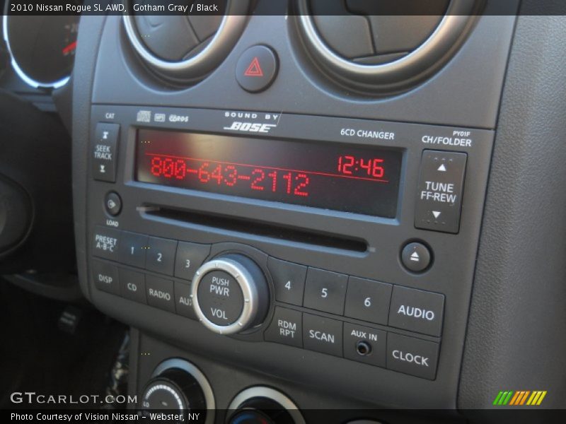 Gotham Gray / Black 2010 Nissan Rogue SL AWD