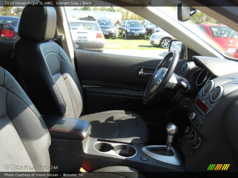 Gotham Gray / Black 2010 Nissan Rogue SL AWD