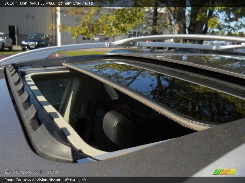 Gotham Gray / Black 2010 Nissan Rogue SL AWD
