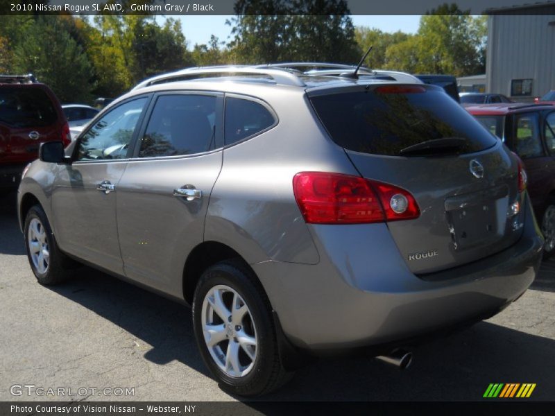 Gotham Gray / Black 2010 Nissan Rogue SL AWD