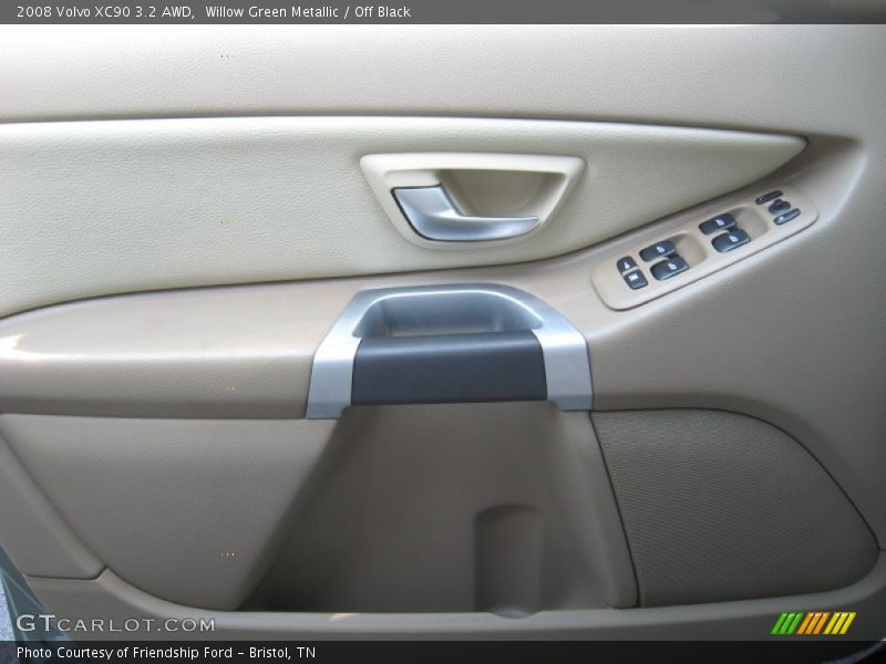 Willow Green Metallic / Off Black 2008 Volvo XC90 3.2 AWD