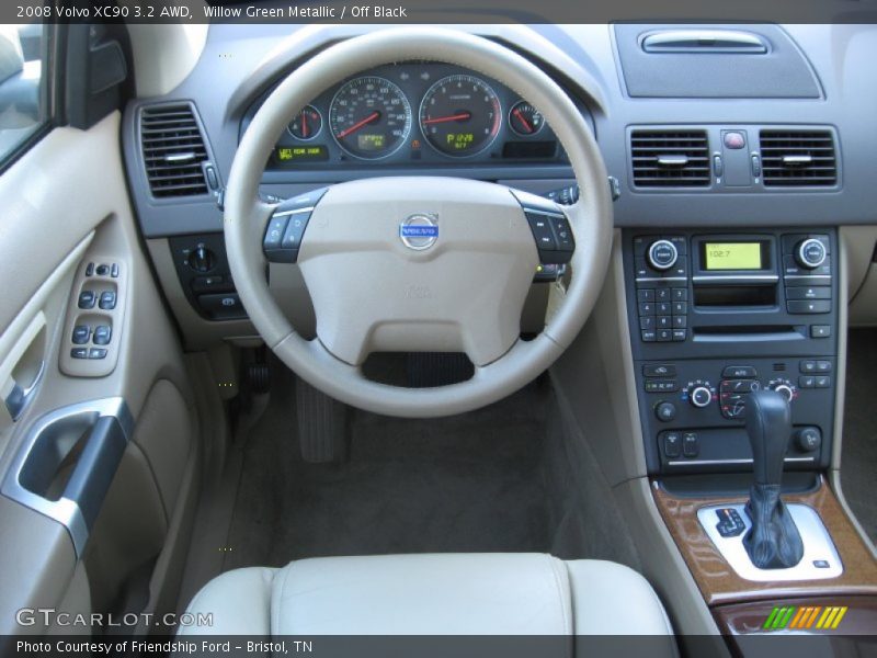 Willow Green Metallic / Off Black 2008 Volvo XC90 3.2 AWD