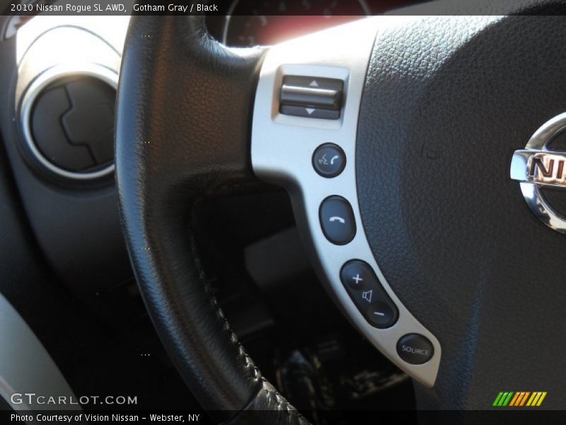 Gotham Gray / Black 2010 Nissan Rogue SL AWD