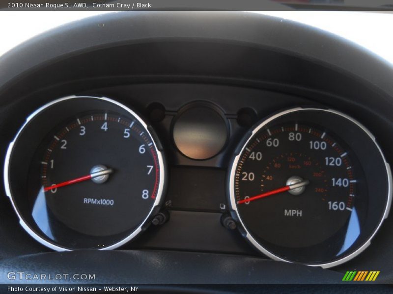 Gotham Gray / Black 2010 Nissan Rogue SL AWD