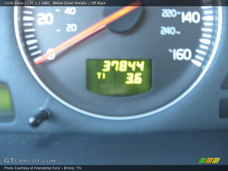 Willow Green Metallic / Off Black 2008 Volvo XC90 3.2 AWD