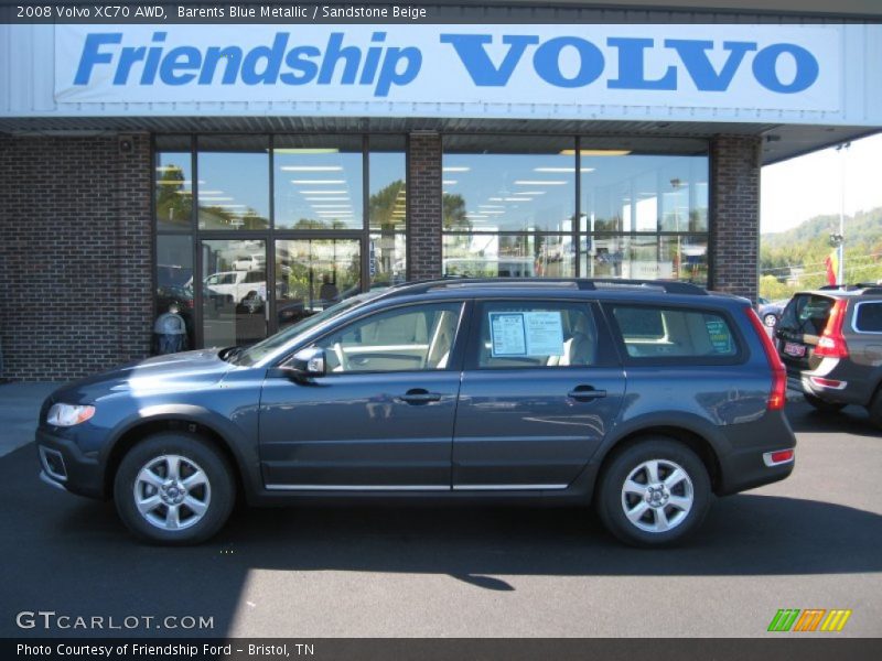 Barents Blue Metallic / Sandstone Beige 2008 Volvo XC70 AWD