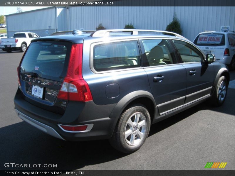 Barents Blue Metallic / Sandstone Beige 2008 Volvo XC70 AWD