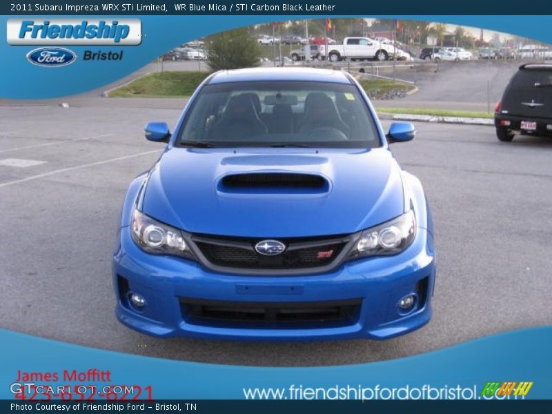 WR Blue Mica / STI Carbon Black Leather 2011 Subaru Impreza WRX STi Limited