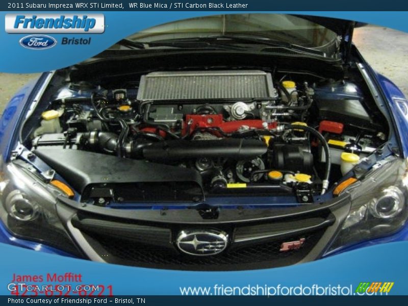 WR Blue Mica / STI Carbon Black Leather 2011 Subaru Impreza WRX STi Limited